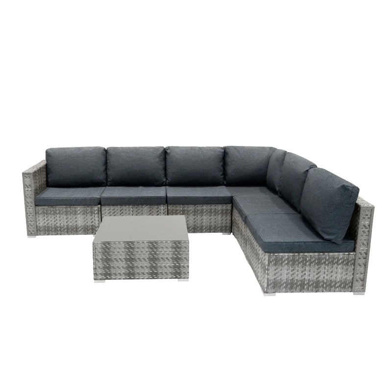 Modular 7 Piece Furniture Set - Grey