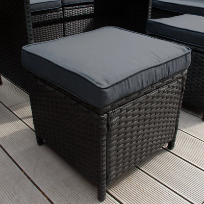 Urban Core Modular Black Rattan Sofa Set